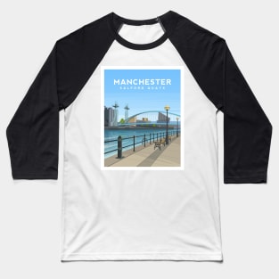 Manchester, Salford Quays Baseball T-Shirt